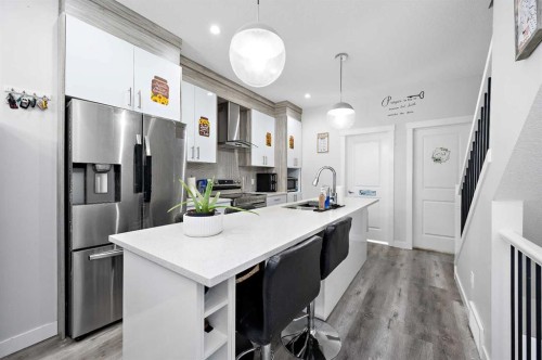 904-95 Skyview Close Ne, Calgary, AB - Indoor Photo Showing Kitchen With Double Sink With Upgraded Kitchen