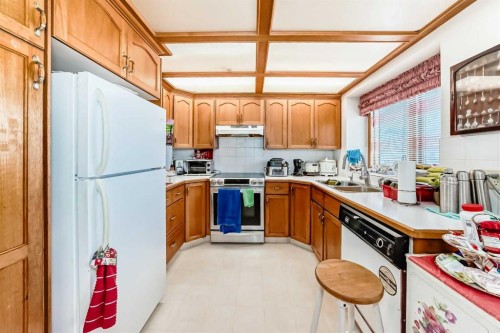 952 Applewood Drive Se, Calgary, AB - Indoor Photo Showing Kitchen With Double Sink