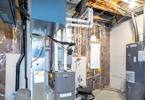 1460 Carrington Boulevard Nw, Calgary, AB - Indoor Photo Showing Basement