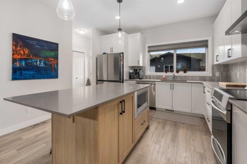 315 Wolf Creek Way Se, Calgary, AB - Indoor Photo Showing Kitchen With Upgraded Kitchen