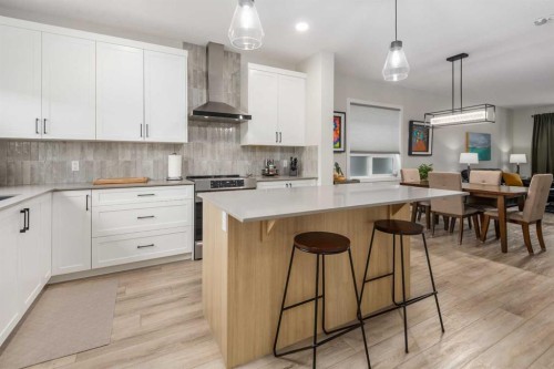 315 Wolf Creek Way Se, Calgary, AB - Indoor Photo Showing Kitchen With Upgraded Kitchen