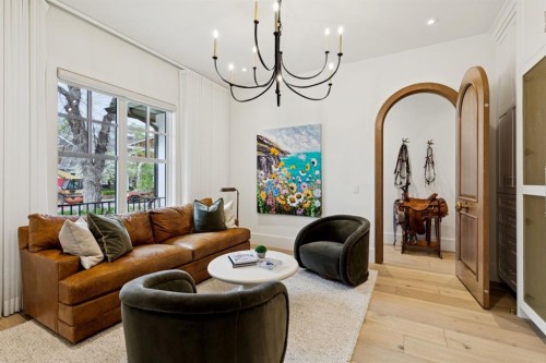 1119 Riverdale Avenue Sw, Calgary, AB - Indoor Photo Showing Living Room