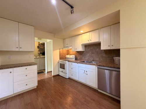 1-1202 2 Street Ne, Calgary, AB - Indoor Photo Showing Kitchen With Double Sink