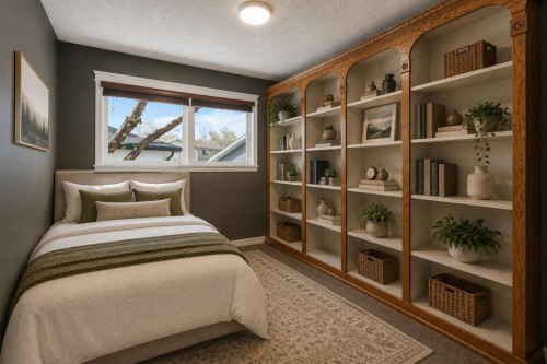 923 Midridge Drive Se, Calgary, AB - Indoor Photo Showing Bedroom