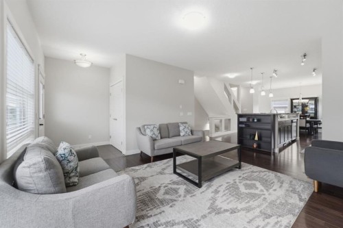 22 Redstone Road Ne, Calgary, AB - Indoor Photo Showing Living Room