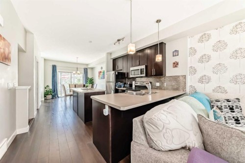109 Redstone Circle Ne, Calgary, AB - Indoor Photo Showing Kitchen With Double Sink With Upgraded Kitchen