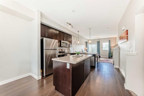 109 Redstone Circle Ne, Calgary, AB - Indoor Photo Showing Kitchen With Stainless Steel Kitchen With Upgraded Kitchen