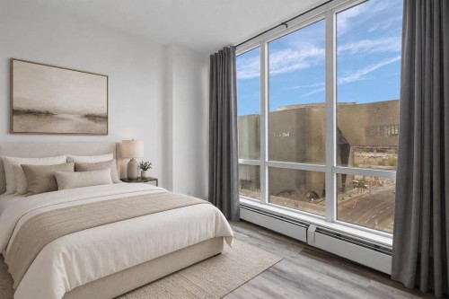 712-450 8 Avenue Se, Calgary, AB - Indoor Photo Showing Bedroom