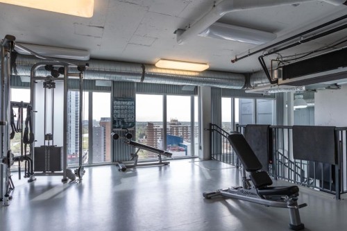 712-450 8 Avenue Se, Calgary, AB - Indoor Photo Showing Gym Room