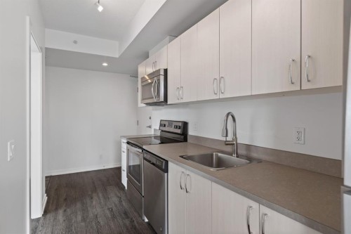 712-450 8 Avenue Se, Calgary, AB - Indoor Photo Showing Kitchen
