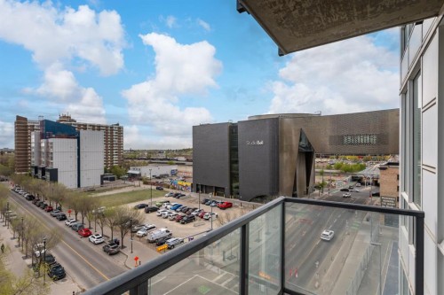 712-450 8 Avenue Se, Calgary, AB - Outdoor With Balcony With View