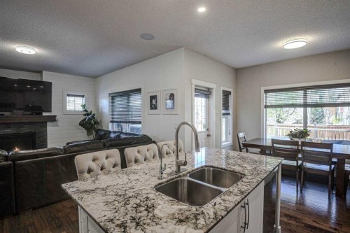 29 Drake Landing Loop, Okotoks, AB - Indoor Photo Showing Kitchen With Double Sink