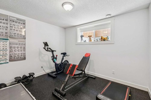 2219 Munro Drive Ne, Calgary, AB - Indoor Photo Showing Gym Room