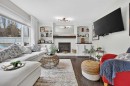 217 Mountain Park Drive Se, Calgary, AB  - Indoor Photo Showing Living Room With Fireplace 