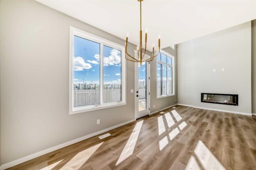 103 Mercado Crescent Se, Calgary, AB - Indoor With Fireplace