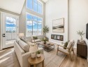 103 Mercado Crescent Se, Calgary, AB  - Indoor Photo Showing Living Room With Fireplace 