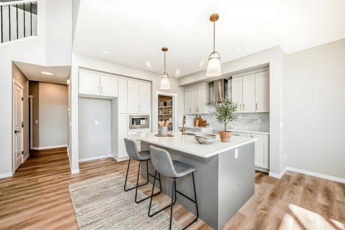 103 Mercado Crescent Se, Calgary, AB - Indoor Photo Showing Kitchen With Upgraded Kitchen