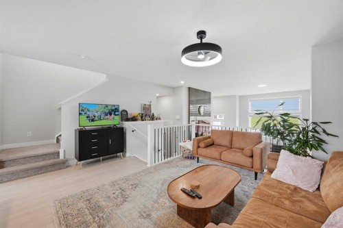 4065 Cornerstone Boulevard Ne, Calgary, AB - Indoor Photo Showing Living Room
