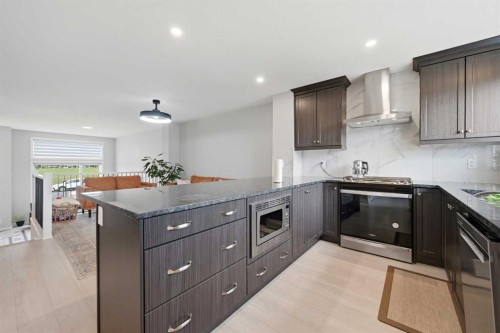 4065 Cornerstone Boulevard Ne, Calgary, AB - Indoor Photo Showing Kitchen With Stainless Steel Kitchen With Upgraded Kitchen
