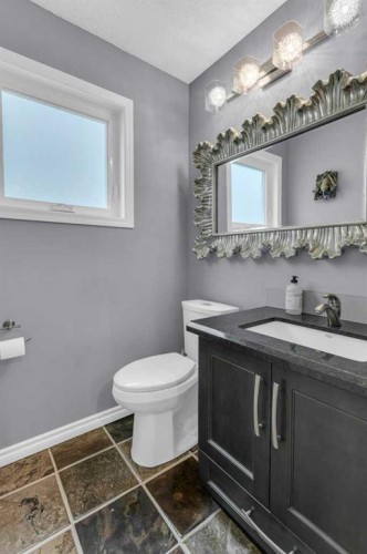 42 River Rock Green Se, Calgary, AB - Indoor Photo Showing Bathroom