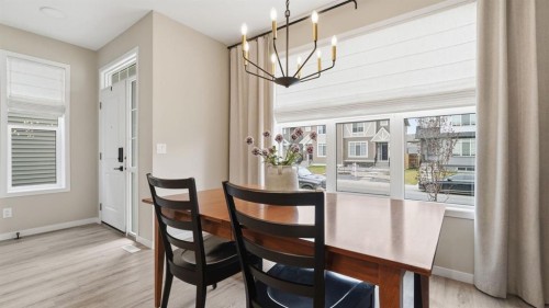 77 Wolf Gate, Okotoks, AB - Indoor Photo Showing Dining Room