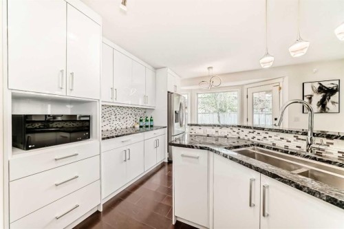 262 Coventry Court Ne, Calgary, AB - Indoor Photo Showing Kitchen With Double Sink