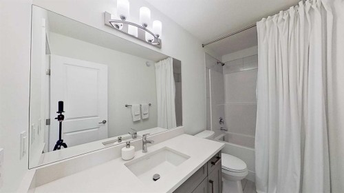 55 Belgian Crescent, Cochrane, AB - Indoor Photo Showing Bathroom