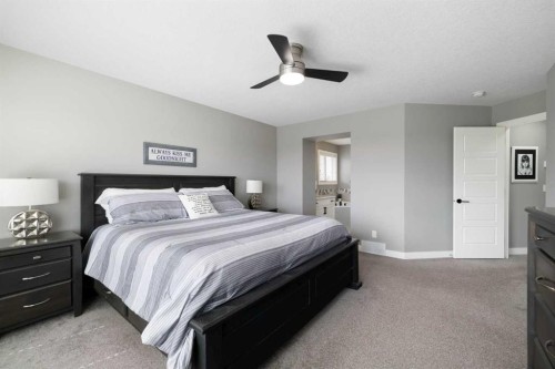 41 Banded Peak View, Okotoks, AB - Indoor Photo Showing Bedroom