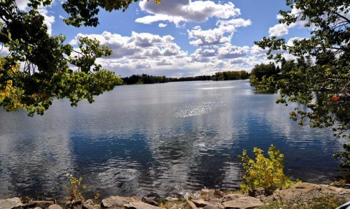 1444 Acadia Drive Se, Calgary, AB - Outdoor With Body Of Water With View