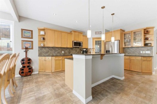 143 Chaparral Ravine View Se, Calgary, AB - Indoor Photo Showing Kitchen With Upgraded Kitchen
