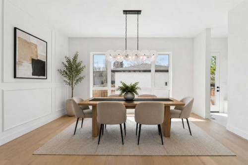 1027 32 Avenue Nw, Calgary, AB - Indoor Photo Showing Dining Room