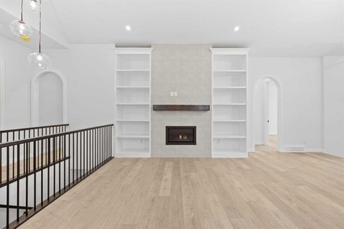 101 Creekstone Hill Sw, Calgary, AB - Indoor With Fireplace