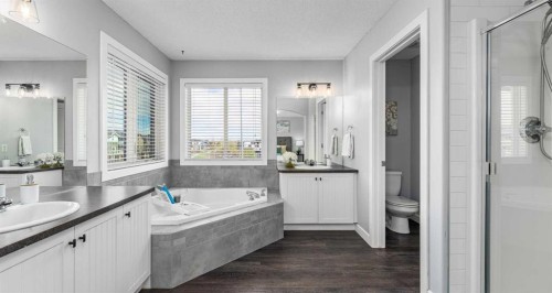 724 Luxstone Landing Sw, Airdrie, AB - Indoor Photo Showing Bedroom