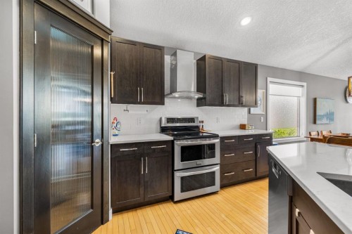 91 Evanspark Terrace Nw, Calgary, AB - Indoor Photo Showing Kitchen With Stainless Steel Kitchen