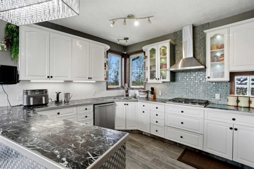 263089 Range Road 293, Rural Rocky View County, AB - Indoor Photo Showing Kitchen With Upgraded Kitchen