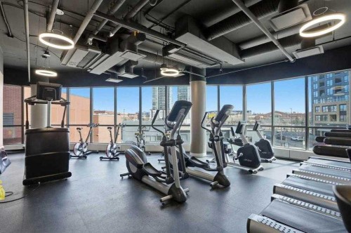 2010-225 11 Avenue Se, Calgary, AB - Indoor Photo Showing Gym Room
