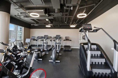 2010-225 11 Avenue Se, Calgary, AB - Indoor Photo Showing Gym Room