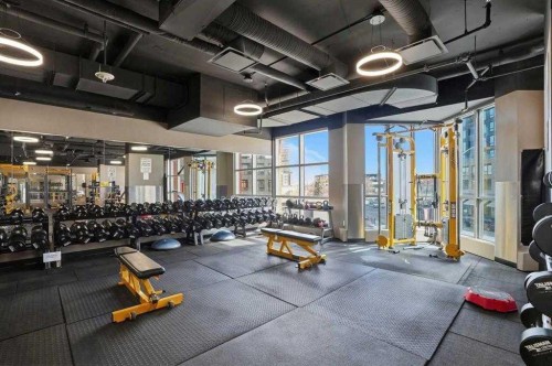 2010-225 11 Avenue Se, Calgary, AB - Indoor Photo Showing Gym Room