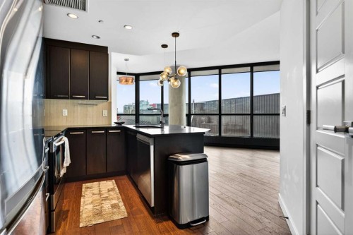2010-225 11 Avenue Se, Calgary, AB - Indoor Photo Showing Kitchen