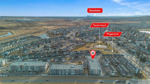 206-370 Harvest Hills Common Ne, Calgary, AB - Outdoor With Body Of Water With View