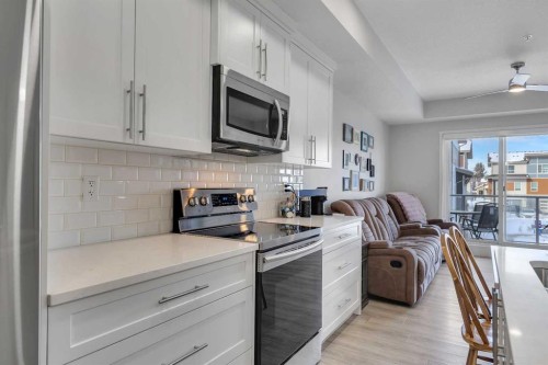 206-370 Harvest Hills Common Ne, Calgary, AB - Indoor Photo Showing Kitchen