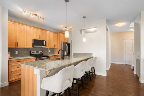 134 Masters Point Se, Calgary, AB - Indoor Photo Showing Kitchen With Stainless Steel Kitchen With Upgraded Kitchen