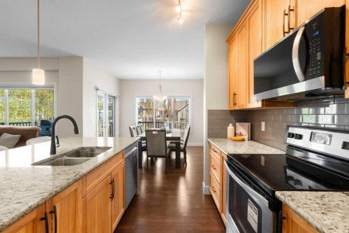 134 Masters Point Se, Calgary, AB - Indoor Photo Showing Kitchen With Stainless Steel Kitchen With Double Sink With Upgraded Kitchen
