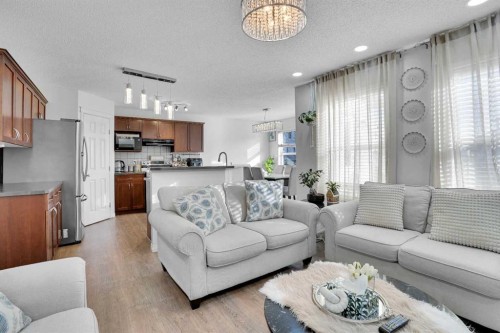 73 Covebrook Place Ne, Calgary, AB - Indoor Photo Showing Living Room