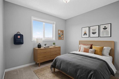 124 Everglen Way Sw, Calgary, AB - Indoor Photo Showing Bedroom