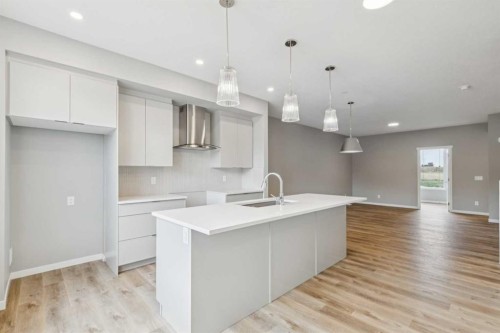 75 Hotchkiss Way Se, Calgary, AB - Indoor Photo Showing Kitchen With Upgraded Kitchen