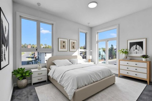 4903 Bowness Road Nw, Calgary, AB - Indoor Photo Showing Bedroom