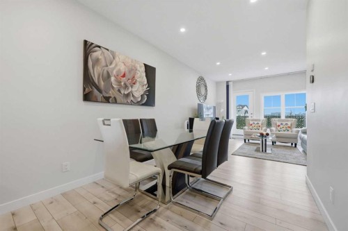 11 Les Jardins Park Se, Calgary, AB - Indoor Photo Showing Dining Room