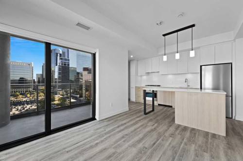 1102-730 2 Avenue Sw, Calgary, AB - Indoor Photo Showing Kitchen