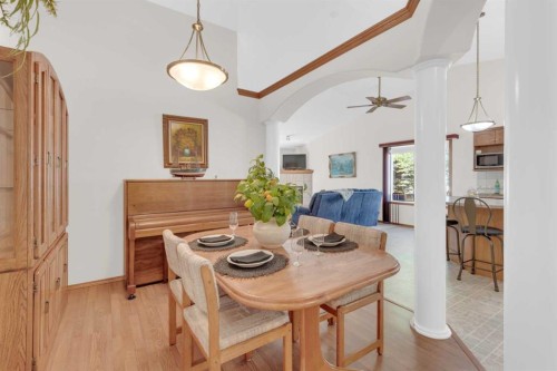 104 Whispering Way, Vulcan, AB - Indoor Photo Showing Dining Room